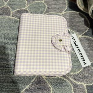 Stoney Clover Lane SCL Ruffle Lavender Purple Gingham Notebook BNWT